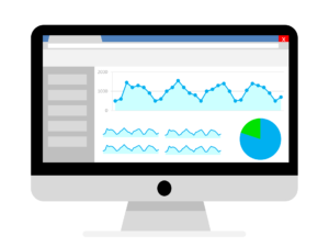 Illustration d'un outil analytics sur un site internet